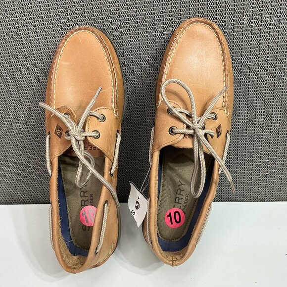 Sperry Top Sider Loafer Sahara Men's Size 10M Brown Leather Lace Up Breathable - Picture 5 of 8